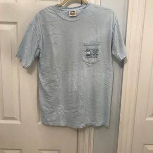 Light blue southern fried cotton t-shirt
